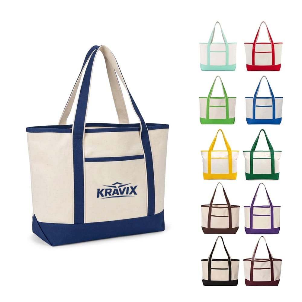 12 oz Canvas Tote Bag w/ Pocket