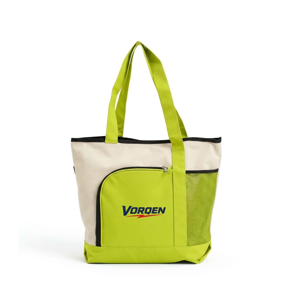 Zippered Shopper Canvas Tote Bag gallery 5