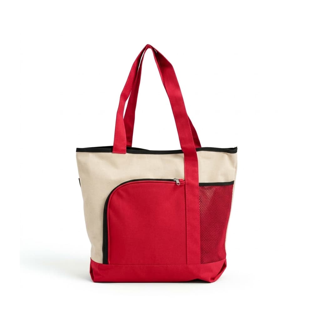 Zippered Shopper Canvas Tote Bag gallery 6