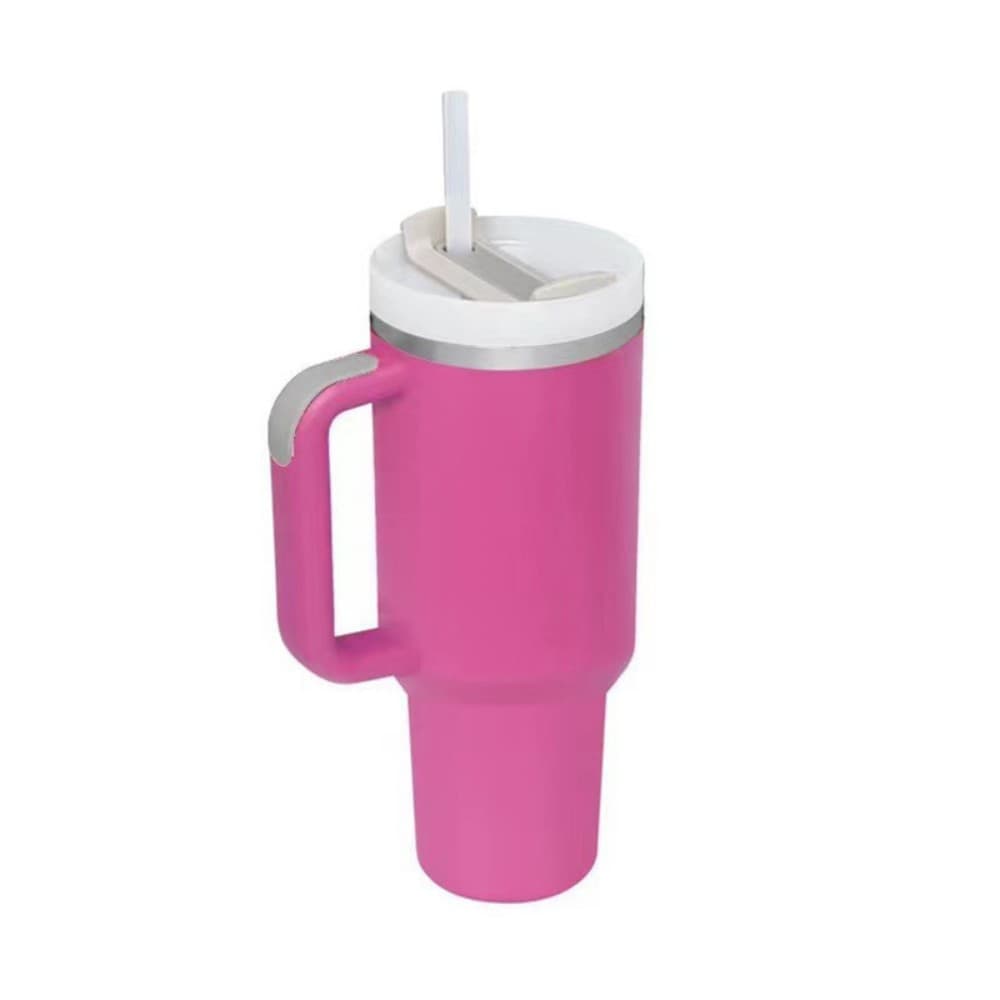 40 oz Insulated Stainless Steel Tumbler w/ Lid & Straw gallery 2