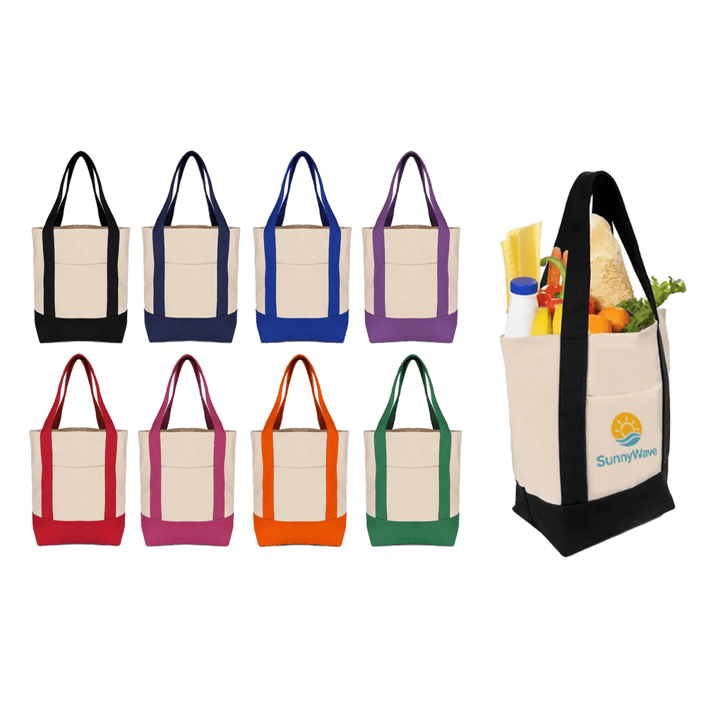Compact Poly Cotton Canvas Tote Bag